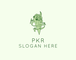 Organic Produce Grocery logo design