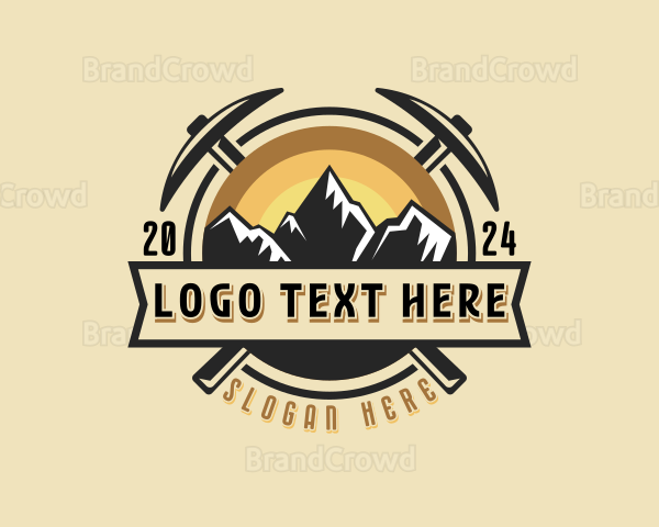 Outdoor Mountaineering Adventure Logo