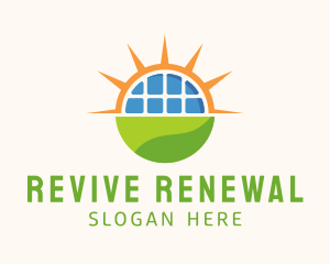 Renewable Solar Sunlight  logo design