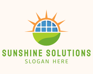 Sunlight - Renewable Solar Sunlight logo design