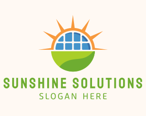 Renewable Solar Sunlight  logo design