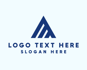 Mountain - Minimalist Business Firm Letter A logo design