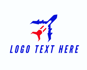 Aviation Airplane Flight logo design