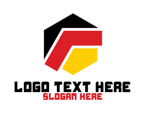 Badge - Modern Germany Hexagon logo design