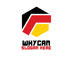 Modern Germany Hexagon Logo