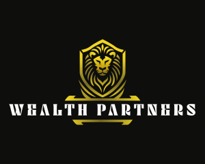 Shield Lion Crest logo design