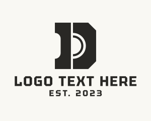 Utility Man - Masculine Letter D Industrial Business logo design