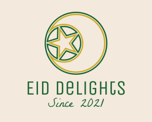 Eid - Arabic Moon Star logo design