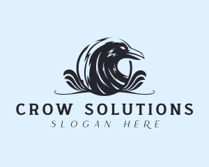 Crow - Bird Raven Crow logo design