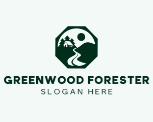 Forest Cabin House logo design