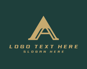 High End - Industrial Business Arch Letter A logo design