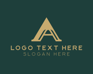 Industrial Business Arch Letter A logo design