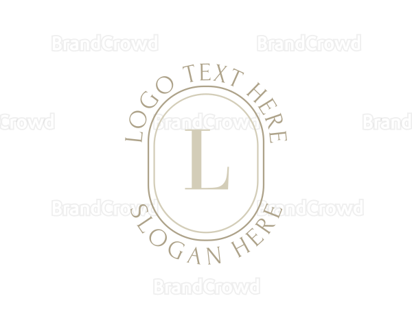 Stylish Oval Beauty Logo