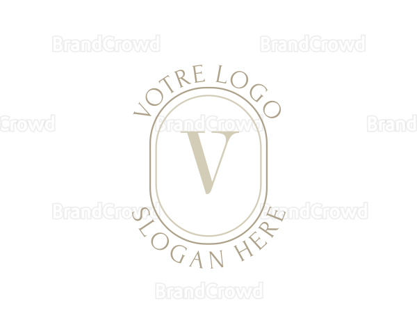Stylish Oval Beauty Logo