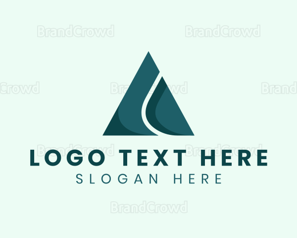 Modern Triangle Startup Logo