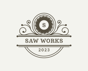 Circular Saw Carpentry logo design