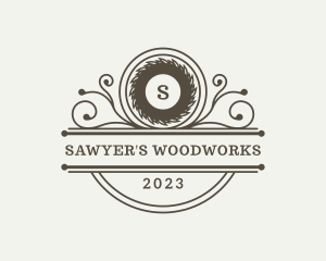 Circular Saw Carpentry logo design