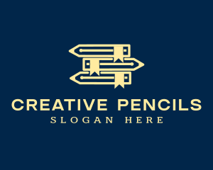 Pencil Library Network logo design