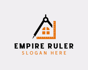Ruler - House Tools Renovation logo design