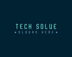 Pixelated Tech Wordmark logo design