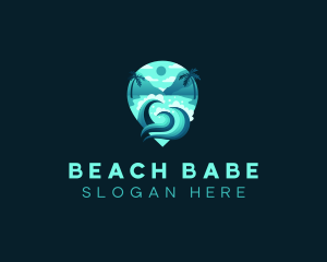 Ocean Wave Beach Resort logo design