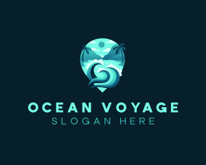 Ocean Wave Beach Resort logo design