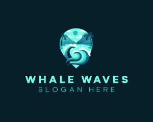 Ocean Wave Beach Resort logo design