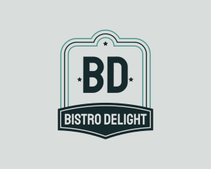 Bar Pub Bistro Badge logo design