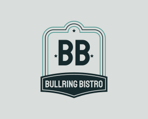 Bar Pub Bistro Badge logo design