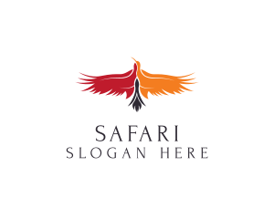 Flying Bird Safari logo design