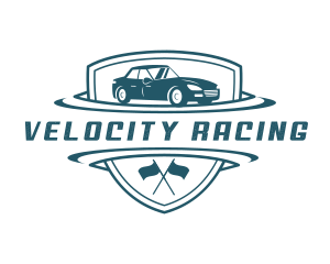 Shield Race Car logo design