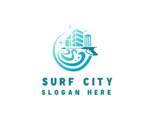 City Building Pressure Washer logo design