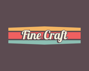 Retro Script Workshop logo design