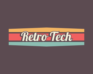 Retro Script Workshop logo design