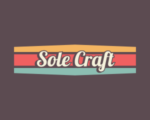 Retro Script Workshop logo design