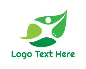 Wellness - Leaf Human Wellness logo design