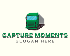 Logistics Trailer Truck Logo