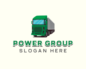 Logistics Trailer Truck Logo