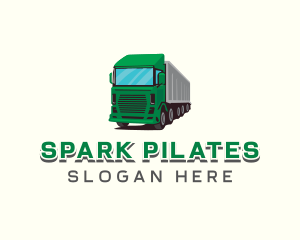 Logistics Trailer Truck Logo