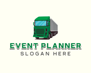 Logistics Trailer Truck Logo