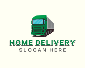 Logistics Trailer Truck logo design