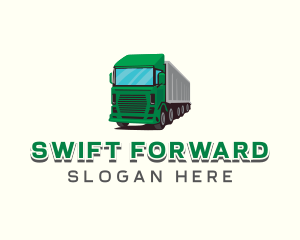 Forwarder - Logistics Trailer Truck logo design