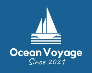 Ocean Sail Ship logo design