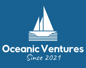 Ocean Sail Ship logo design