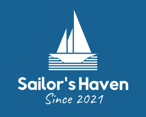 Ocean Sail Ship logo design