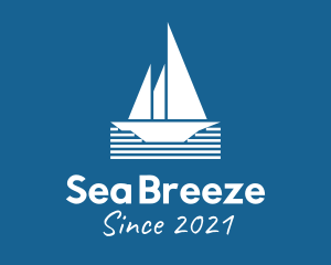 Ocean Sail Ship logo design