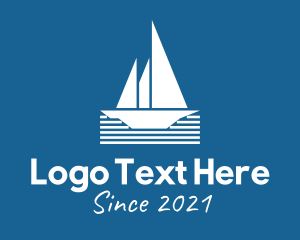 Boat - Ocean Sail Ship logo design