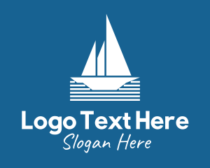 Ocean Sail Ship Logo