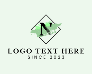 Letter N - Diamond Fashion Skin Care logo design