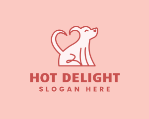 Dog Heart Love logo design